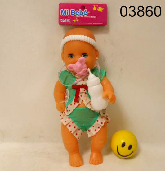 Imagen de BEBOTE YOLY BELL CHICO EN BOLSA  CON VINCHA Y VESTIDO 12.25